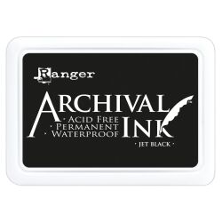 Archival Ink Stempelkissen von Ranger, Farbe: jet  black