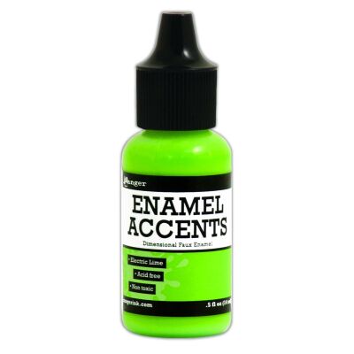 Enamel Accents von Ranger, 14 ml, Farbe: electric lime