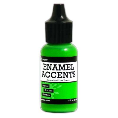 Enamel Accents von Ranger, 14 ml, Farbe: lily pad