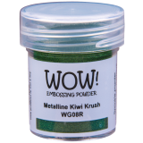 WOW Embossingpulver 15ml, Metalline, Farbe: Kiwi Krush
