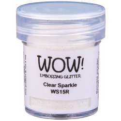 WOW Embossingpulver 15ml, Glitters, Farbe: Clear Sparkle...