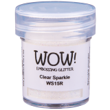 WOW Embossingpulver 15ml, Glitters, Farbe: Clear Sparkle Translucent