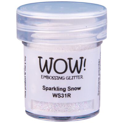 WOW Embossingpulver 15ml, Glitters, Farbe: Sparkling Snow