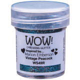 WOW Embossingpulver 15ml, Glitters, Farbe: Vintage Peacock