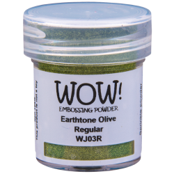 WOW Embossingpulver 15ml, Earth Tones, Farbe: Olive