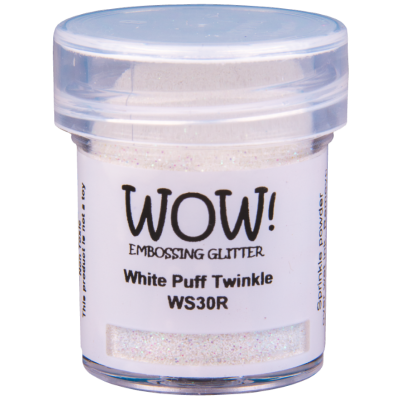 WOW Embossingpulver 15ml, Puff, Farbe: White Twinkle