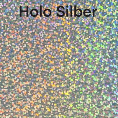 Flexfolie Hologrammeffekt zur Textilveredelung, A4, Farbe: Silber