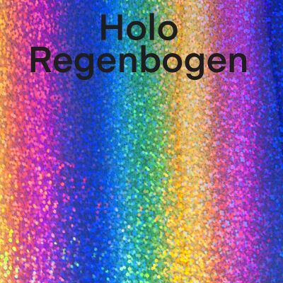 Flexfolie Hologrammeffekt zur Textilveredelung, A4, Farbe: Regenbogen