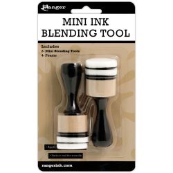 Ranger Mini Ink Blending Tool, 2 Tools mit 4 wechselbaren...