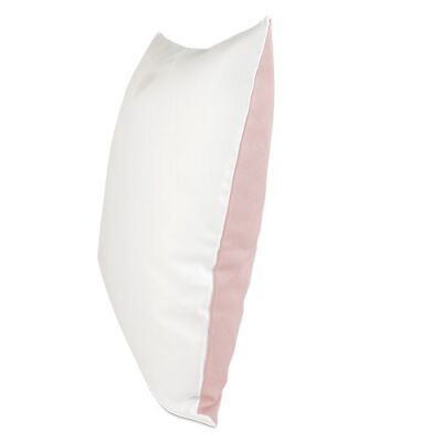 Sublimierbares Kissen mit leichter Struktur, 40x40, Farbe: weiß/rosa