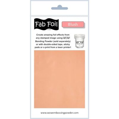 FabFoil von WOW, Heat Foil (hitzereagierende Folie) für Papier, Farbe: Blush