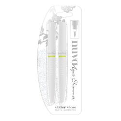 Nuvo Aqua Shimmer, Brush Tip, Glitter Gloss, 2er Pack