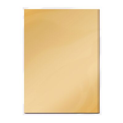 Tonic Studios Craft Perfect, Mirror Card Satin, A4, 5x 250g, Honey Gold