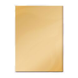 Tonic Studios Craft Perfect, Mirror Card Satin, A4, 5x 250g, Honey Gold