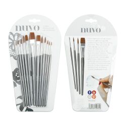 Tonic Studios Nuvo paint brush, Set mit 12 hochwertigen...