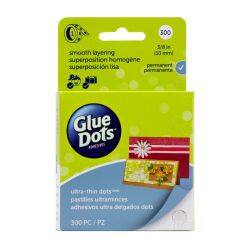 Glue Dots Permanent ultra-thin Dots Roll 10mm 300 Stück,...