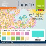 Florence Cardstock smooth 30,5x30,5 Multipack, 216g, 12x5 Blatt: Spring