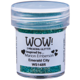 WOW Embossingpulver 15ml, Glitters, Farbe: Emerald City Translucent