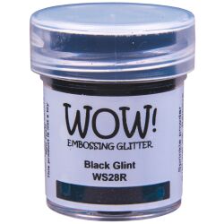 WOW Embossingpulver 15ml, Glitters, Farbe: Black Glint...