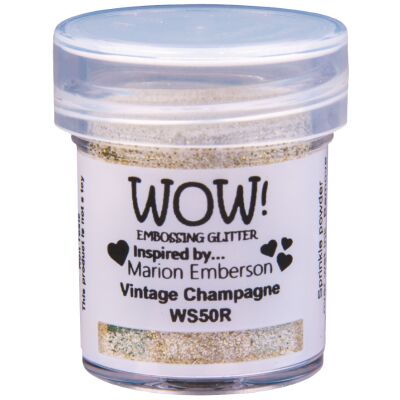 WOW Embossingpulver 15ml, Glitters, Farbe: Vintage Champagner Opaque