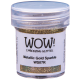 WOW Embossingpulver 15ml, Glitters, Farbe: Metallic Gold Sparkle Opaque
