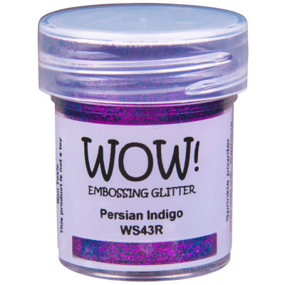 WOW Embossingpulver 15ml, Glitters, Farbe: Persian Indigo Opaque