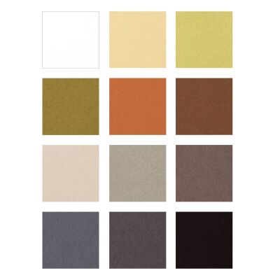 Florence Cardstock smooth Multipack, A4, 216g, 12x5 Blatt: Earth Tones