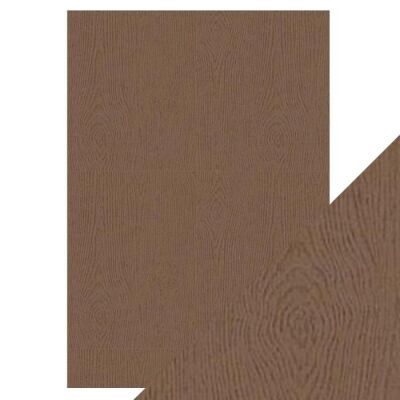 Tonic Studios Craft Perfect, Speciality Papers, A4, 5x 150g, Oak Woodgrain