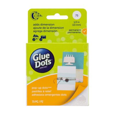 Glue Dots Pop Up Dots Roll 13mm 75 Stück, doppelseitige 3D Klebepunkte