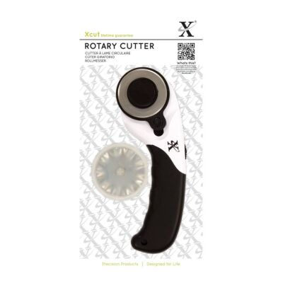 Xcut Rotary Cutter von docrafts, Rollschneider mit 3 Klingen in 45mm Durchmesser