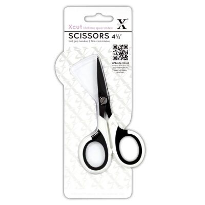 Xcut Art & Craft Scissors, Bastelschere 4,5 mit antihaftbeschichteter Klinge