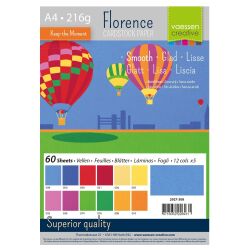 Florence Cardstock smooth Multipack, A4, 216g, 12x5...