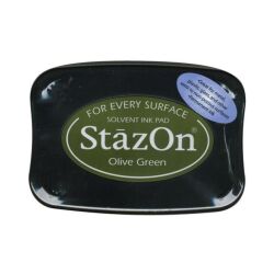 Tsukineko StazOn Stempelkissen, Farbe: olive green