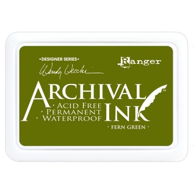 Archival Ink Stempelkissen von Ranger, Wendy Vecchi Serie, Farbe: fern green