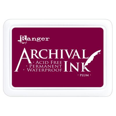 Archival Ink Stempelkissen von Ranger, Farbe: plum