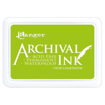 Archival Ink Stempelkissen von Ranger, Farbe: vivid chartreuse