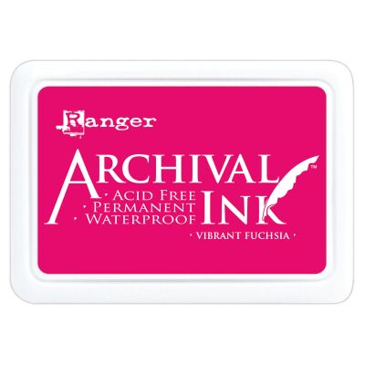 Archival Ink Stempelkissen von Ranger, Farbe: vibrant fuchsia