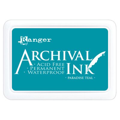 Archival Ink Stempelkissen von Ranger, Farbe: paradise teal