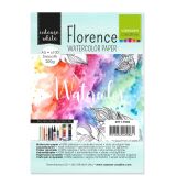 Florence Watercolor Paper,  A5, 200g, 100 Blatt, smooth, Farbe: intense white