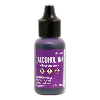 Tim Holtz Alcohol Ink von Ranger mit 14 ml Inhalt, Farbe: boysenberry