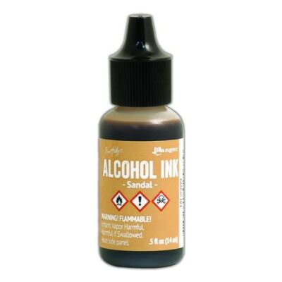 Tim Holtz Alcohol Ink von Ranger mit 14 ml Inhalt, Farbe: sandal