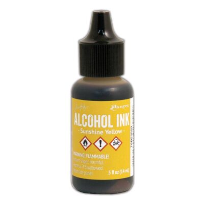 Tim Holtz Alcohol Ink von Ranger mit 14 ml Inhalt, Farbe: sunshine yellow