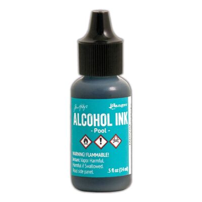 Tim Holtz Alcohol Ink von Ranger mit 14 ml Inhalt, Farbe: pool