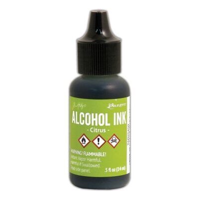 Tim Holtz Alcohol Ink von Ranger mit 14 ml Inhalt, Farbe: citrus