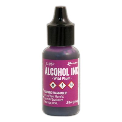 Tim Holtz Alcohol Ink von Ranger mit 14 ml Inhalt, Farbe: wild plum