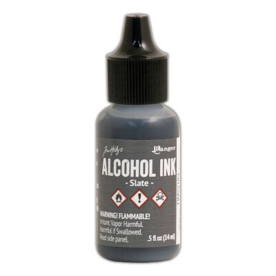 Tim Holtz Alcohol Ink von Ranger mit 14 ml Inhalt, Farbe: slate