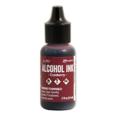 Tim Holtz Alcohol Ink von Ranger mit 14 ml Inhalt, Farbe: cranberry