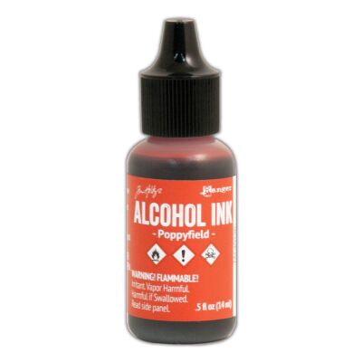 Tim Holtz Alcohol Ink von Ranger mit 14 ml Inhalt, Farbe: poppyfield