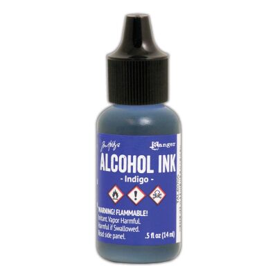 Tim Holtz Alcohol Ink von Ranger mit 14 ml Inhalt, Farbe: indigo