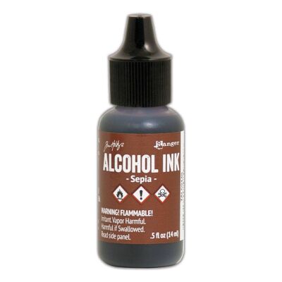 Tim Holtz Alcohol Ink von Ranger mit 14 ml Inhalt, Farbe: sepia